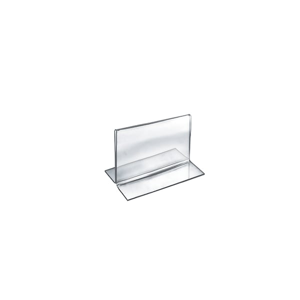 5"W x 3.5"H Double-Foot Two Sided Sign Holder, PK10